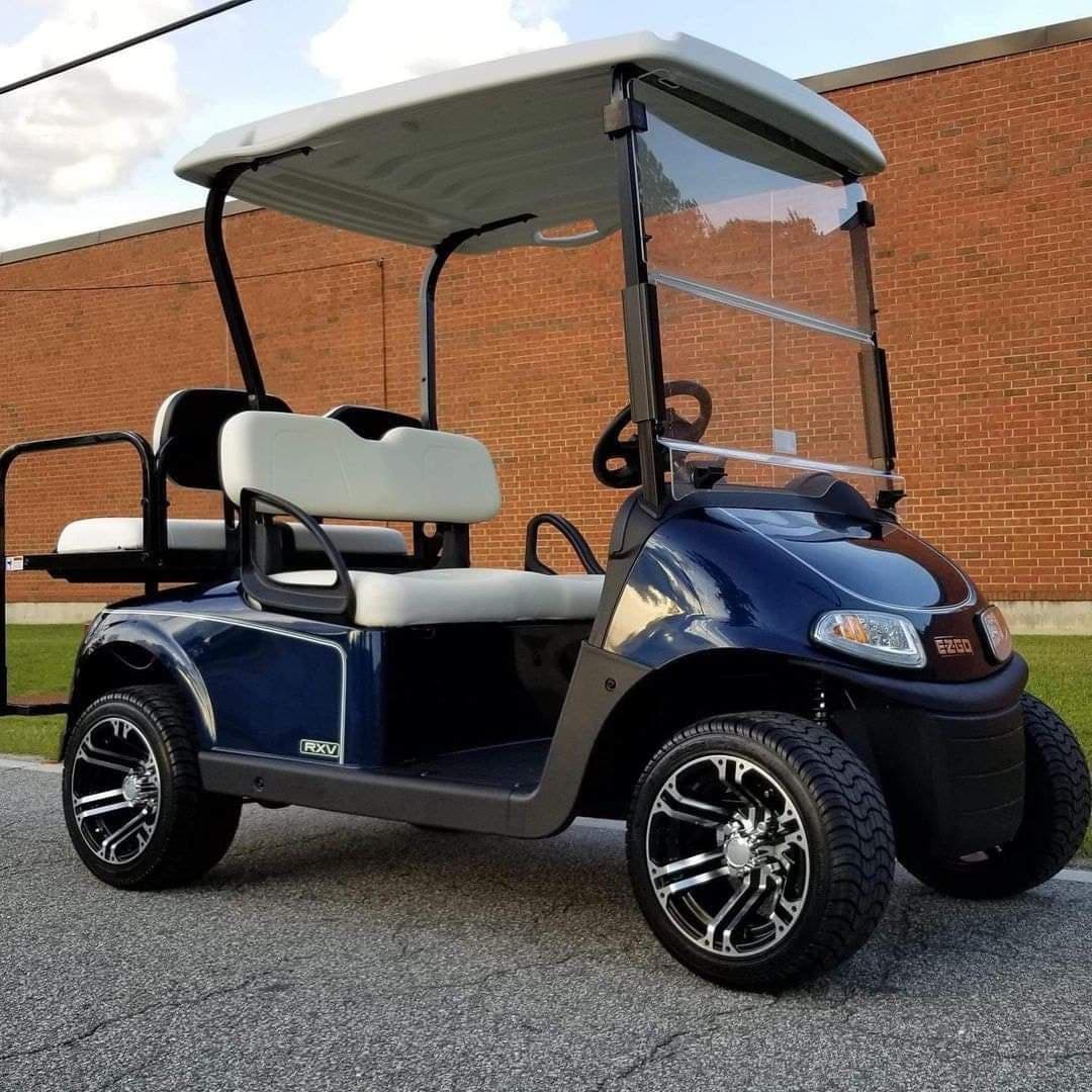 EZGO RXV Blue Golf Cart.